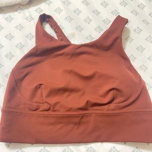 Lululemon sports bra size 10 in rust